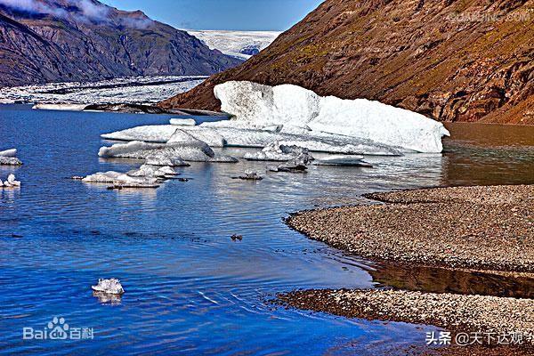 冰岛的地理位置以及邻国，北大西洋中的一个岛国