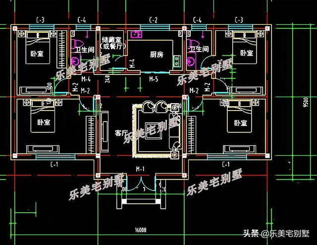 农村一层小别墅，农村小别墅一层平房图（低至13万的造价起建,最适合住家养老）