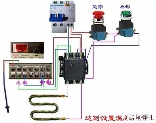 回路开关接线图，断路器接触器控制回路线路图（电工必备，电路图与接线图大全）