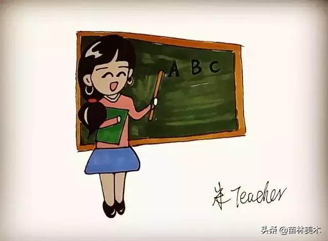 简笔画入门10张，一组零基础学员荷花简笔画作品