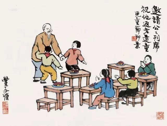 丰子恺漫画全集，丰子恺最著名的十幅漫画图（丰子恺100幅漫画处处是真）