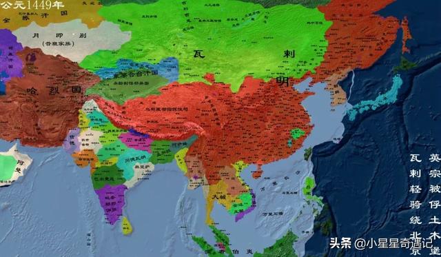 明朝版图全图超清版大图，全方位展示明朝疆土变化地图