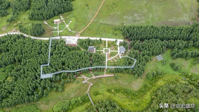 承德坝上草原全景，承德如画美景丰宁坝上草原