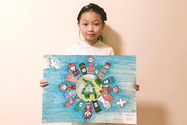 二年级垃圾分类绘画作品，沈阳小学生垃圾分类绘画作品展示