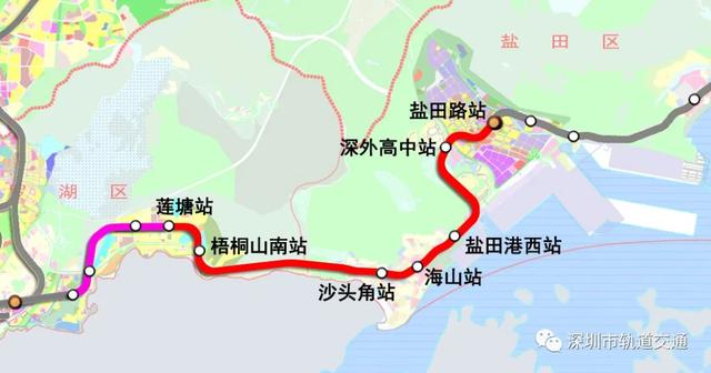 深圳地铁规划图，2035深圳地铁规划图盐田（32.2公里投资近320亿元）