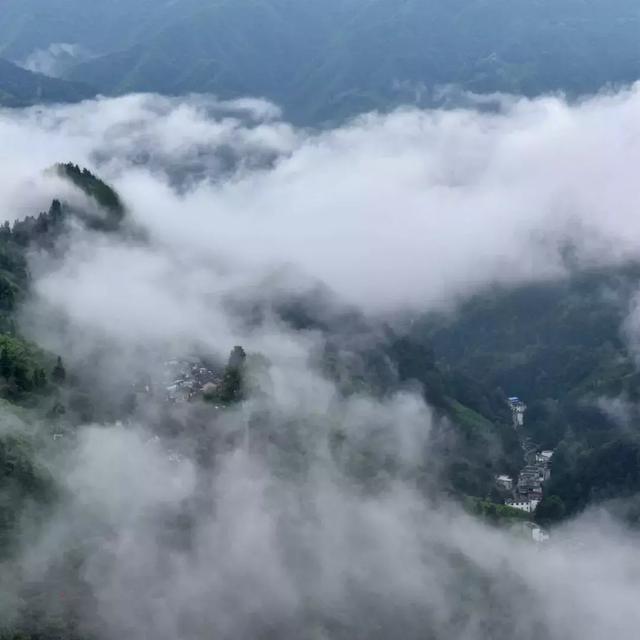 徽州古村落的风景，厚度旅行文山村