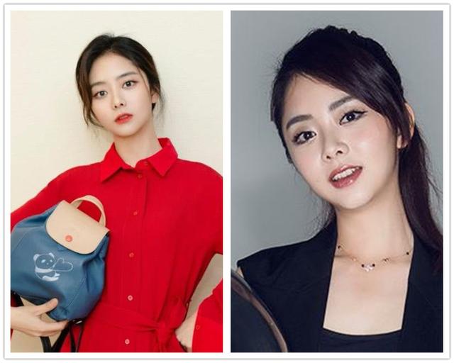 谭松韵简单的同款发型，赵露思、谭松韵牛角包发型