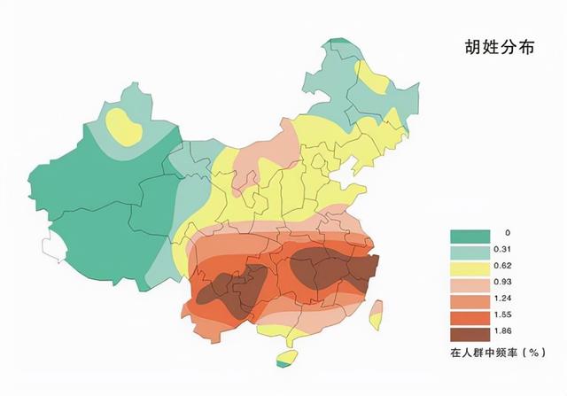 中国汉族人口比例，我国姓氏人口分布图（我国人口最多的十大民族排名）