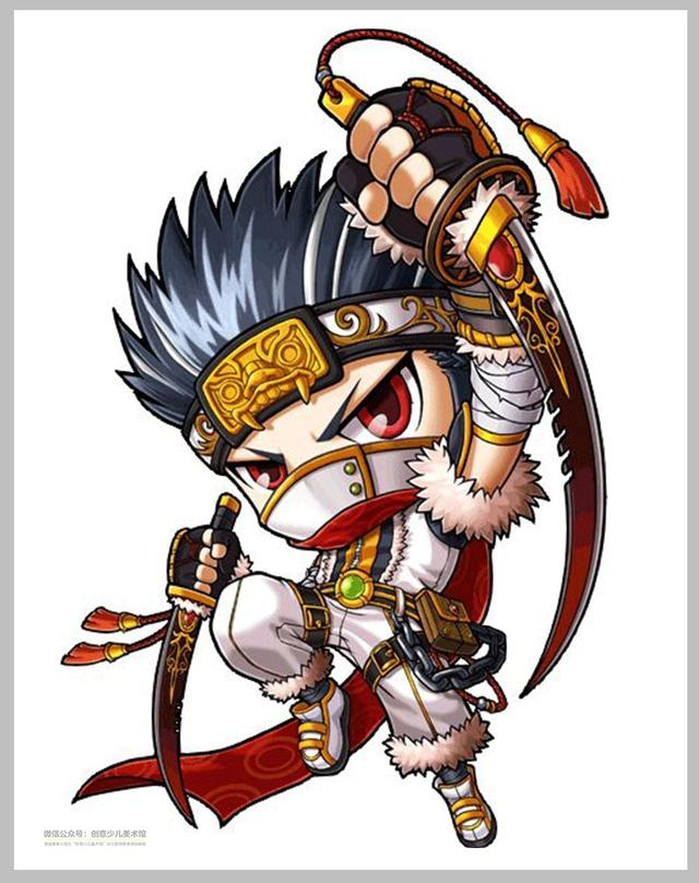 手绘漫画人物q版线条，超可爱的Q版漫画人物学习素材20例