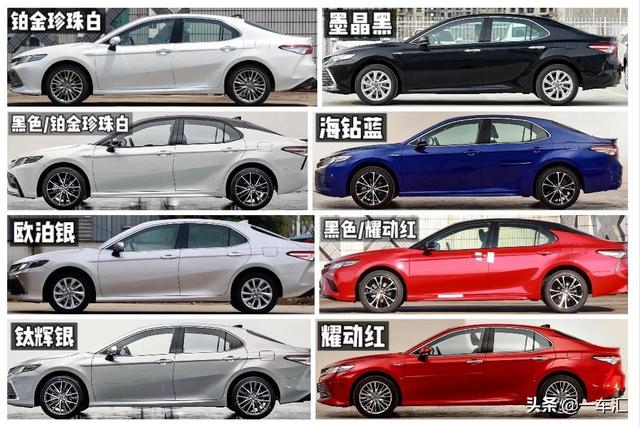 丰田凯美瑞2022款白色最新款上市，双外观三动力丰田凯美瑞车型详解