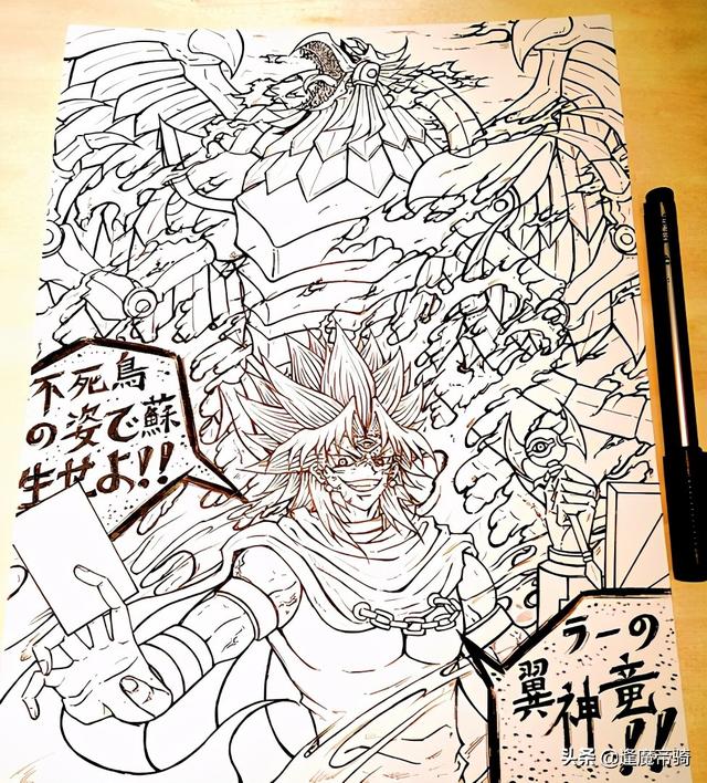 民间画师手绘三幻神，二郎神q版手绘