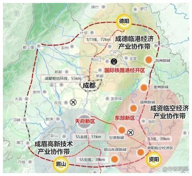 重庆轨道交通和成都地铁，成都和重庆主城的环线轨道交通和市域铁路