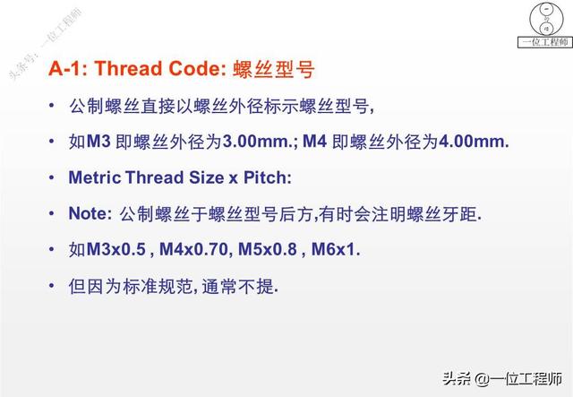 常见螺丝规格大全，5类螺钉图解4种螺纹应用