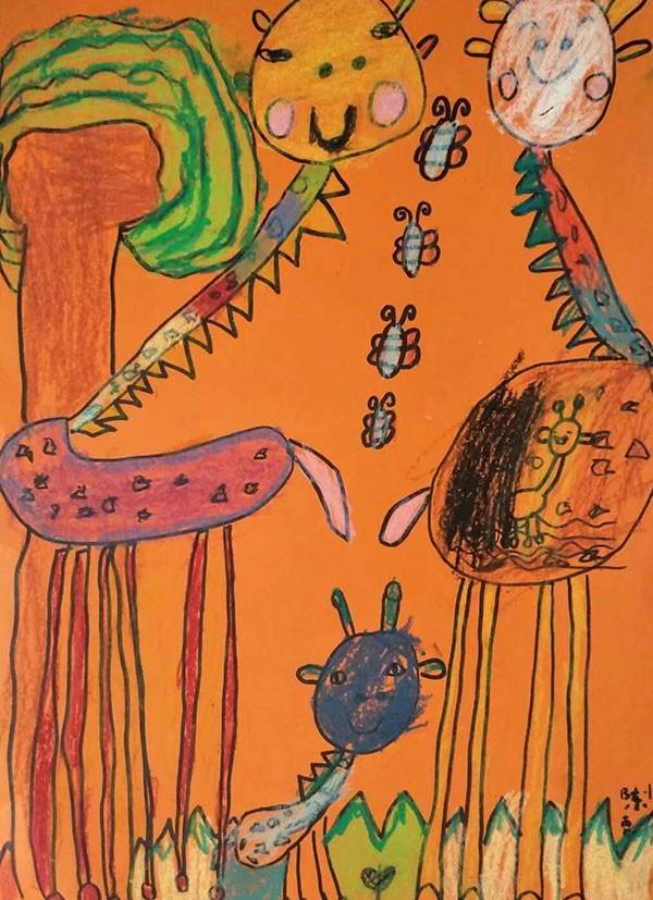 动物画简单又漂亮儿童画，少儿美术大赛优秀作品赏析