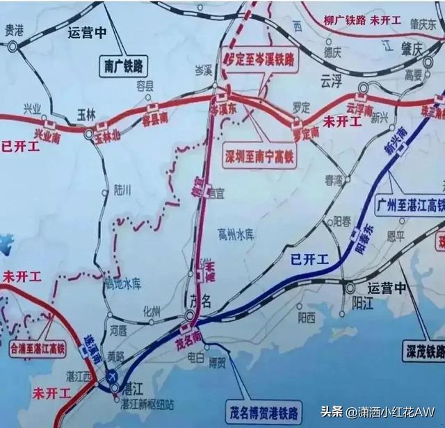 玉林市高铁规划图，玉林市各县份高铁规划建设
