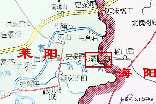 莱阳市万第镇各村详细地图，莱阳富水河胡留大桥附近的好风光