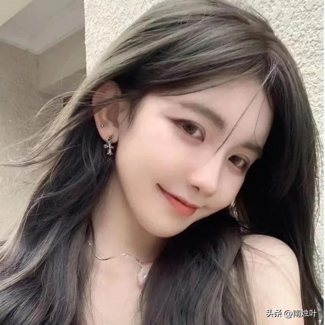 栗棕色染发效果图，女生染发发色推荐奶茶栗棕