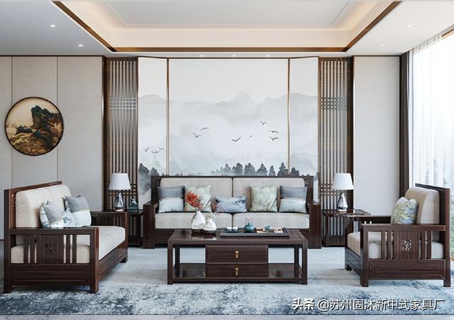 禅意新中式沙发家具，新中式沙发禅意东方