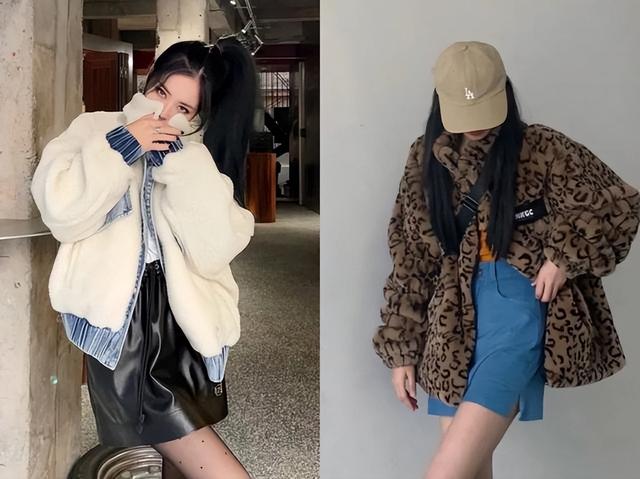 时髦又保暖的羊羔毛外套，没想到今年流行的