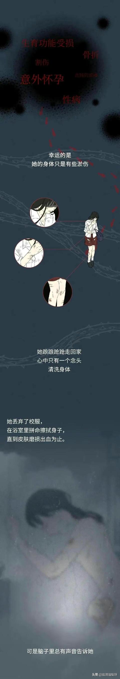 关于性侵女性案例，被性侵后的女孩会怎样