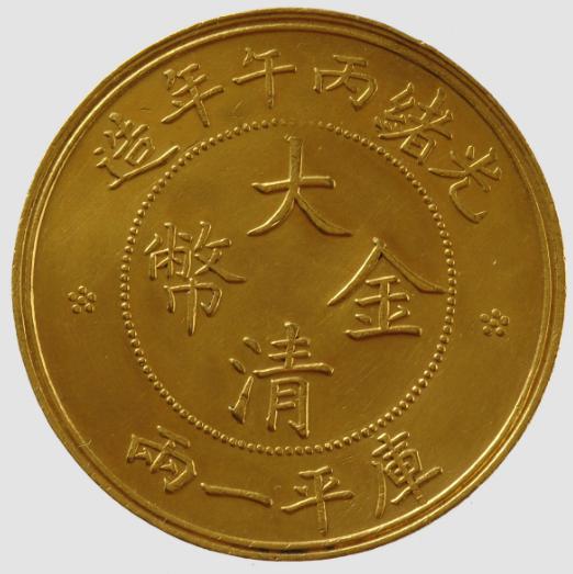 大清各种各样的金币全图，清代的金币是什么样子的