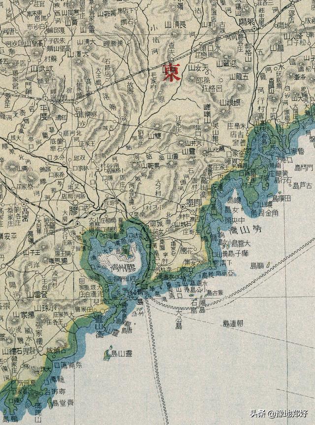 山东地图全图放大，山东地图发展史1960年（金代山东东路、山东西路三府十九州）
