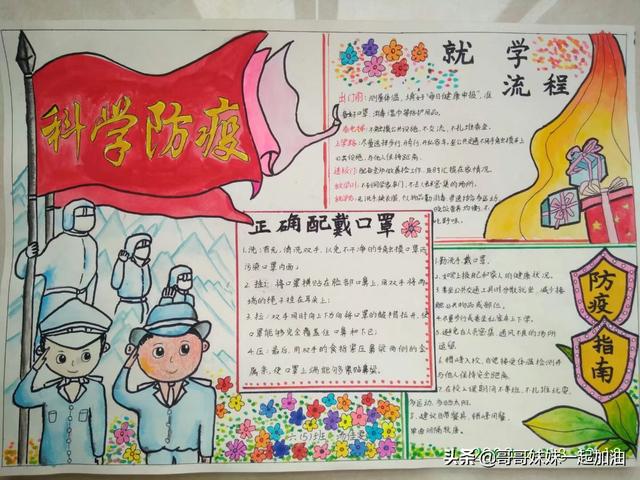 少女心的手抄报，a4纸画少女可爱手抄报