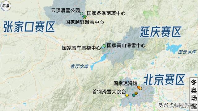 冬奥城市地理位置，历届举办地均依托山脉
