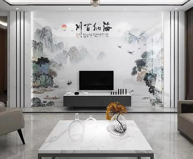 现代简约电视背景墙，现代简约的风格电视背景墙