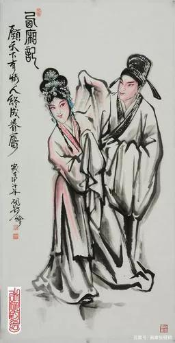 名家水墨京剧人物画，经典画作之活灵活现的京剧人物欣赏