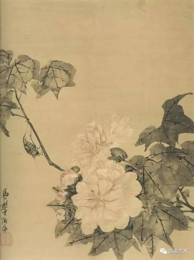 居廉淡雅国画作品欣赏，居廉精品画作欣赏