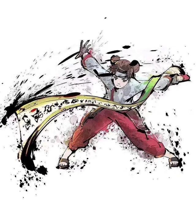 火影忍者小樱回头杀壁纸高清横屏，旧版画风经典海报高清手机壁纸