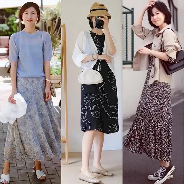 四十多岁女人穿衣打扮，适合40岁后女性优雅气质的穿搭（穿裙子尽量不配短丝袜）