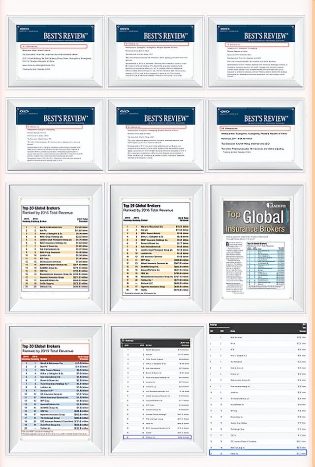 十大保险代理公司，全球20强保险经代公司