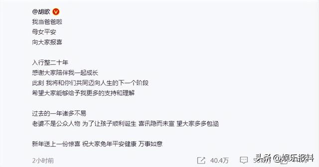 胡歌老婆结婚照，胡歌妻子正面照曝光
