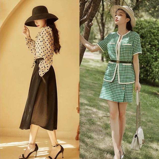 半身裙不规则裙怎么搭配上衣，教你半身裙上衣