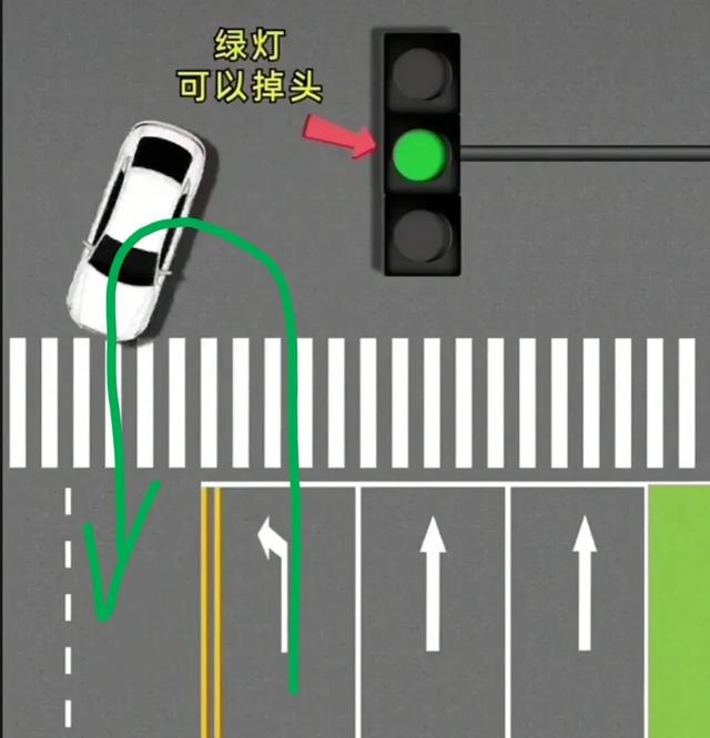 掉头红灯绿灯都可以掉头么，学会这7种掉头绿灯4种