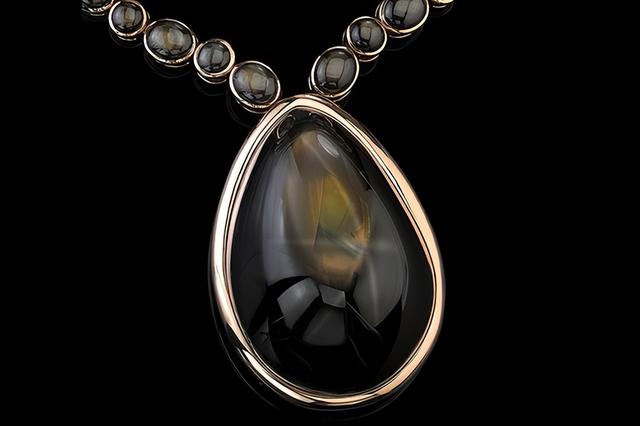 自然界中的黑色宝石，各种漂亮宝石和能量宝石