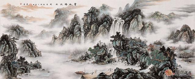 客厅挂什么画最好山水画，大气十足山水画