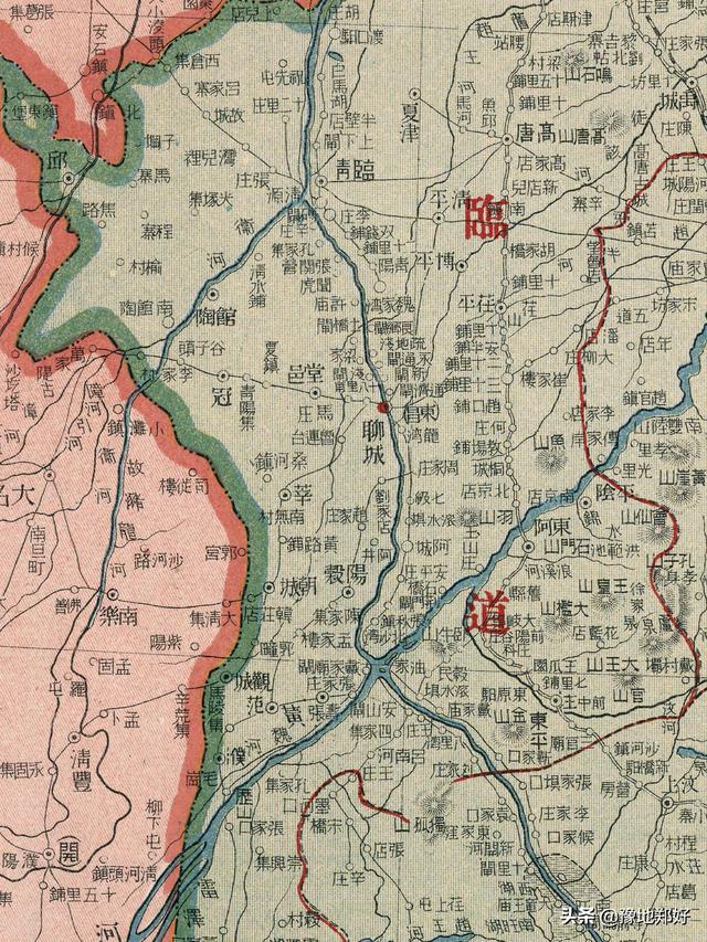 山东地图全图放大，山东地图发展史1960年（金代山东东路、山东西路三府十九州）