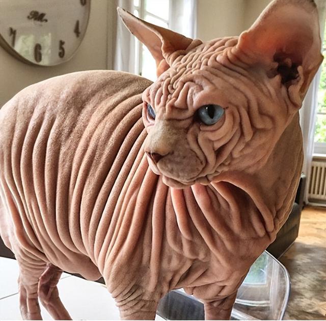 首次发现无毛猫身上，你知道无毛猫有多脏