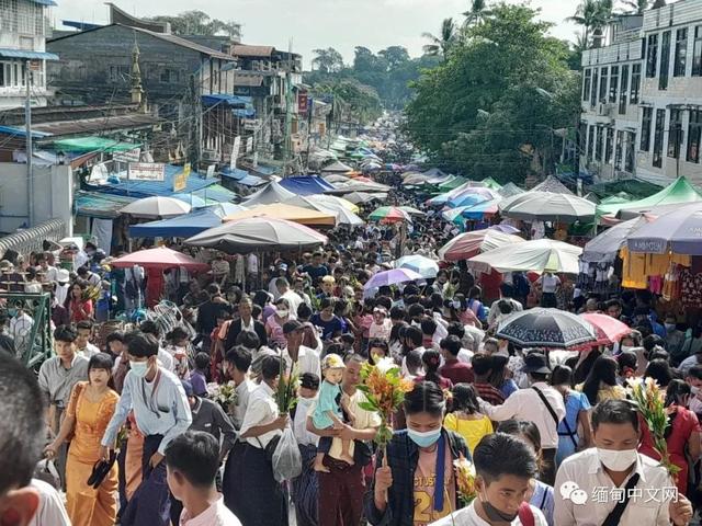 缅甸点灯节完整，实拍缅甸点灯节盛况