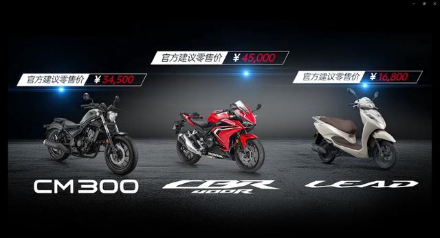 本田cbr400r长什么样，4.5万本田CBR400R上市Lead125踏板1.68万