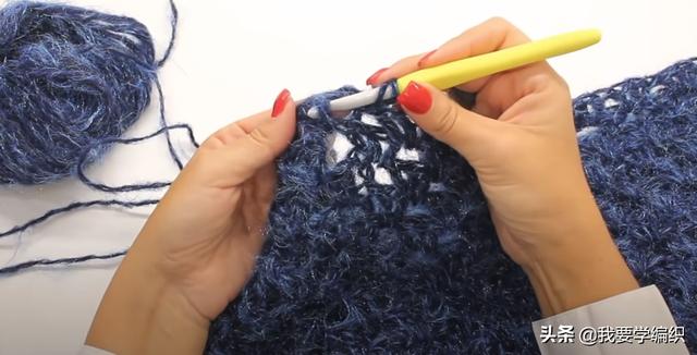 韩版外穿宽松背心编织教程，这种款式的背心也很好看