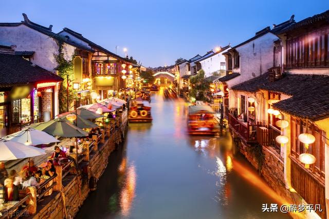 周庄古镇5a级景点，水乡周庄古镇江苏昆山5A景区