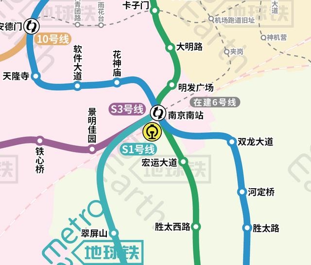 南京地铁线路图，南京轨道交通线路图（南京轨道交通运营）