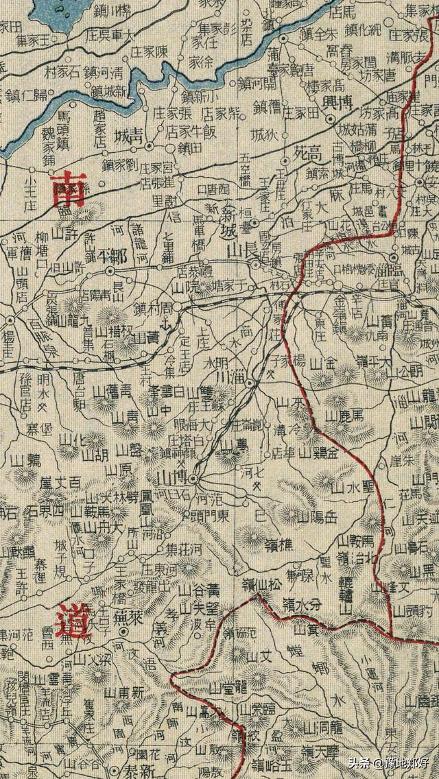 山东地图全图放大，山东地图发展史1960年（金代山东东路、山东西路三府十九州）