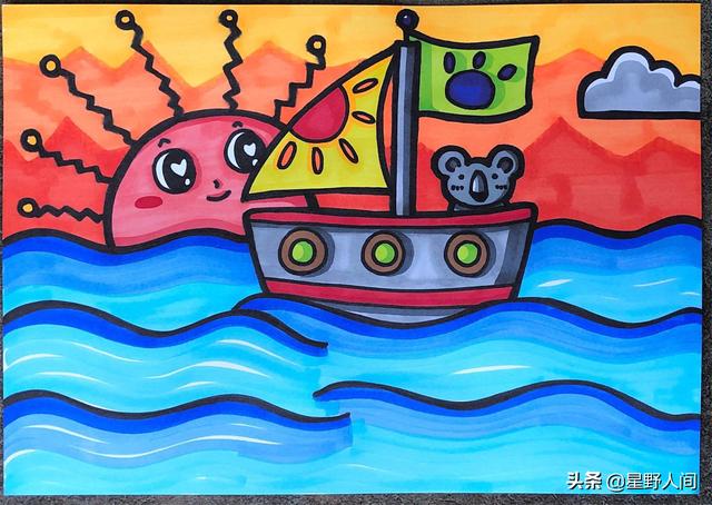 马克笔画画图片，马克笔绘画作品简单易上手（37张~马克笔儿童画）