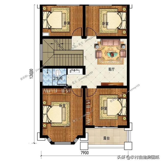 农村小别墅二层半，最新二层半别墅小户型（5款二层小户型别墅）