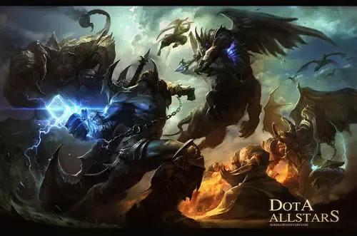 dota游戏史，DOTA2和LOL竟都是DOTA的正统精神续作